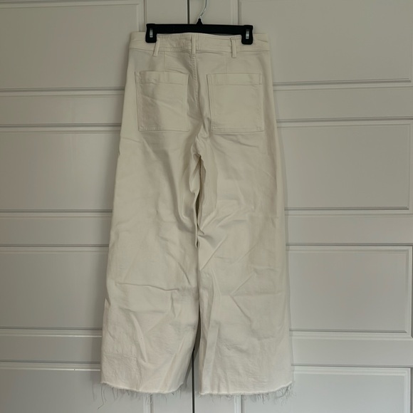 Women’s Zara white wide fit high rise jeans - Picture 2 of 3